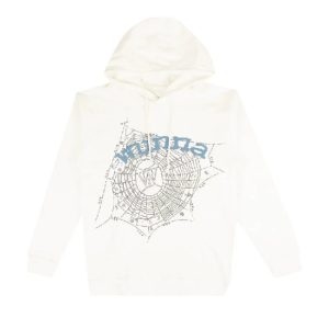 Sp5der x Gunnar Wunna White Hoodie