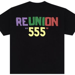 Oversized Reunion Sp5der Black T-Shirt