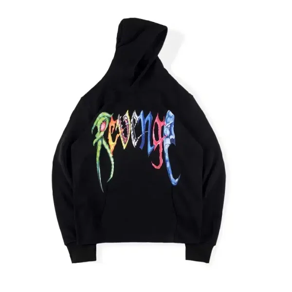 Black Graphic Hoodie