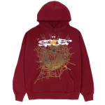 Sp5ders Logo Tracksuit Maroon