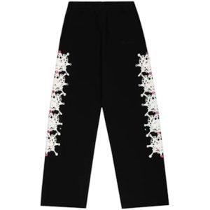 Black Sp5der Sweatpants